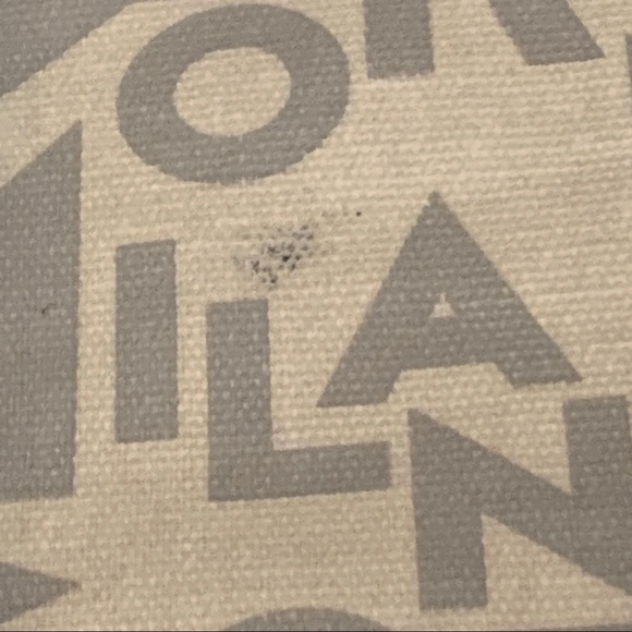 b-tL Extra Large Coated Canvas Tote Bag w/ Leather Straps - Picture 9 of 15